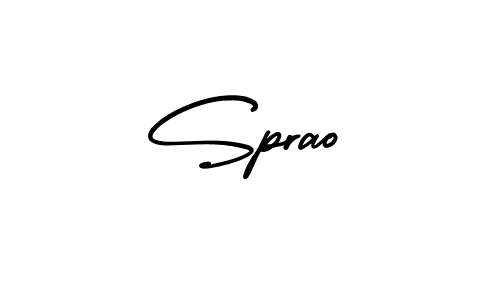 How to make Sprao signature? AmerikaSignatureDemo-Regular is a professional autograph style. Create handwritten signature for Sprao name. Sprao signature style 3 images and pictures png