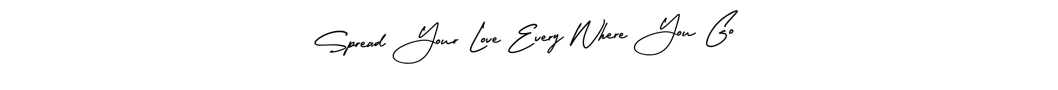 How to make Spread Your Love Every Where You Go name signature. Use AmerikaSignatureDemo-Regular style for creating short signs online. This is the latest handwritten sign. Spread Your Love Every Where You Go signature style 3 images and pictures png