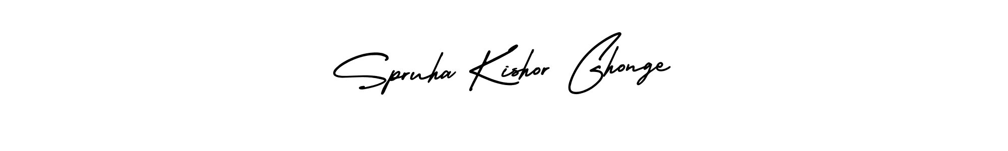 Create a beautiful signature design for name Spruha Kishor Ghonge. With this signature (AmerikaSignatureDemo-Regular) fonts, you can make a handwritten signature for free. Spruha Kishor Ghonge signature style 3 images and pictures png