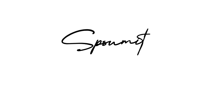 Create a beautiful signature design for name Spsumit. With this signature (AmerikaSignatureDemo-Regular) fonts, you can make a handwritten signature for free. Spsumit signature style 3 images and pictures png