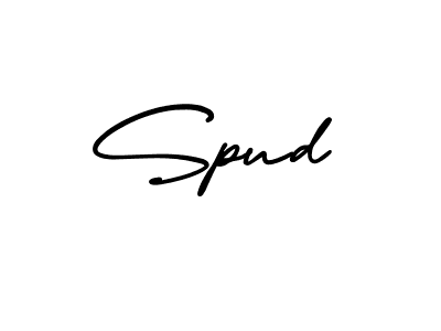 Similarly AmerikaSignatureDemo-Regular is the best handwritten signature design. Signature creator online .You can use it as an online autograph creator for name Spud. Spud signature style 3 images and pictures png