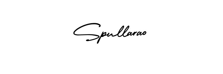 Use a signature maker to create a handwritten signature online. With this signature software, you can design (AmerikaSignatureDemo-Regular) your own signature for name Spullarao. Spullarao signature style 3 images and pictures png