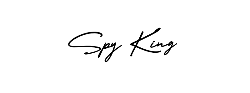 Create a beautiful signature design for name Spy King. With this signature (AmerikaSignatureDemo-Regular) fonts, you can make a handwritten signature for free. Spy King signature style 3 images and pictures png