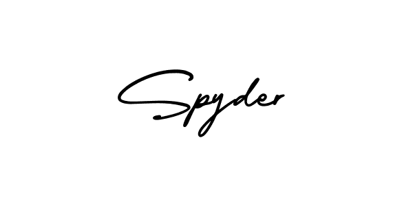 Create a beautiful signature design for name Spyder. With this signature (AmerikaSignatureDemo-Regular) fonts, you can make a handwritten signature for free. Spyder signature style 3 images and pictures png