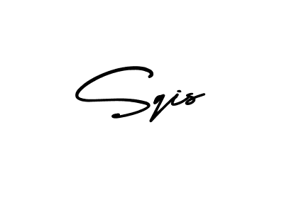 Design your own signature with our free online signature maker. With this signature software, you can create a handwritten (AmerikaSignatureDemo-Regular) signature for name Sqis. Sqis signature style 3 images and pictures png