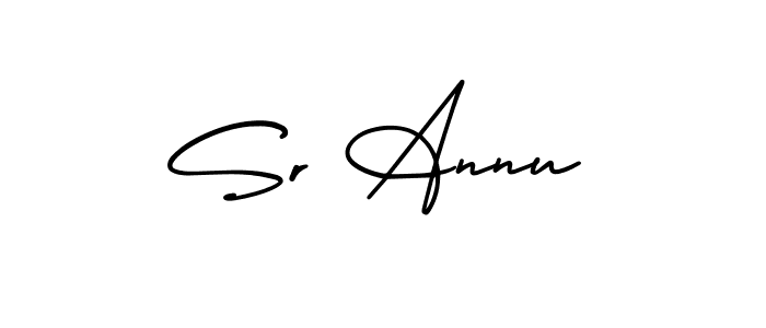 Make a short Sr Annu signature style. Manage your documents anywhere anytime using AmerikaSignatureDemo-Regular. Create and add eSignatures, submit forms, share and send files easily. Sr Annu signature style 3 images and pictures png