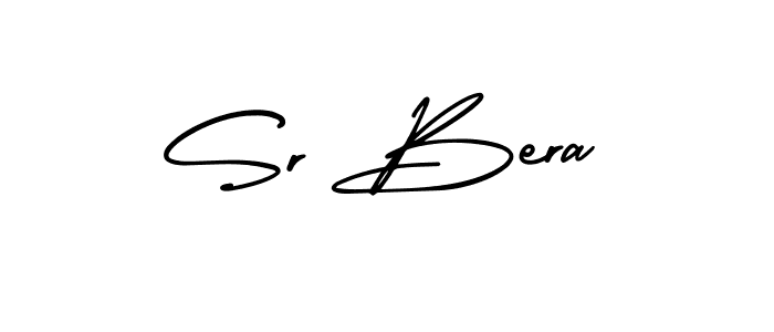 How to make Sr Bera name signature. Use AmerikaSignatureDemo-Regular style for creating short signs online. This is the latest handwritten sign. Sr Bera signature style 3 images and pictures png