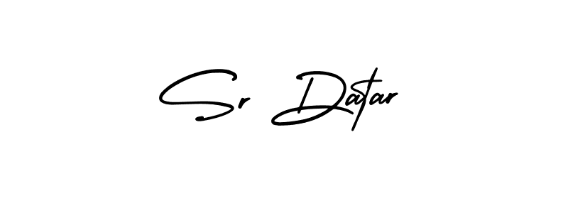 Sr Datar stylish signature style. Best Handwritten Sign (AmerikaSignatureDemo-Regular) for my name. Handwritten Signature Collection Ideas for my name Sr Datar. Sr Datar signature style 3 images and pictures png