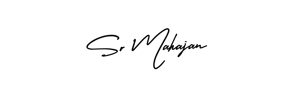 You should practise on your own different ways (AmerikaSignatureDemo-Regular) to write your name (Sr Mahajan) in signature. don't let someone else do it for you. Sr Mahajan signature style 3 images and pictures png