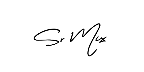 Also we have Sr Mix name is the best signature style. Create professional handwritten signature collection using AmerikaSignatureDemo-Regular autograph style. Sr Mix signature style 3 images and pictures png