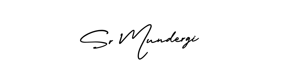 Sr Mundergi stylish signature style. Best Handwritten Sign (AmerikaSignatureDemo-Regular) for my name. Handwritten Signature Collection Ideas for my name Sr Mundergi. Sr Mundergi signature style 3 images and pictures png