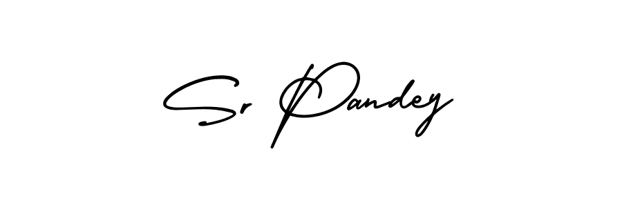 Design your own signature with our free online signature maker. With this signature software, you can create a handwritten (AmerikaSignatureDemo-Regular) signature for name Sr Pandey. Sr Pandey signature style 3 images and pictures png