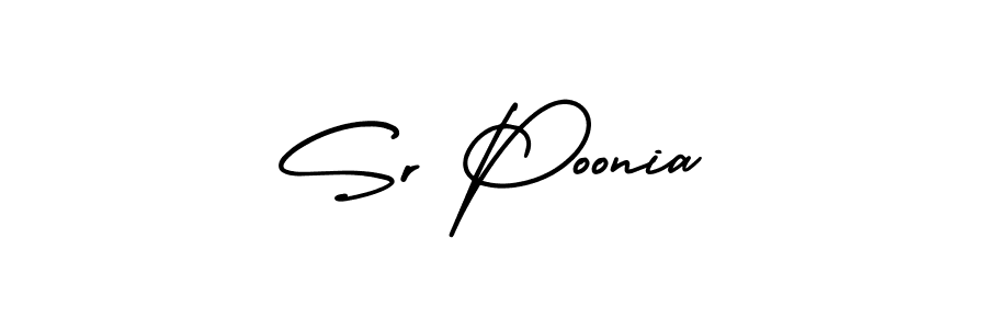 Best and Professional Signature Style for Sr Poonia. AmerikaSignatureDemo-Regular Best Signature Style Collection. Sr Poonia signature style 3 images and pictures png