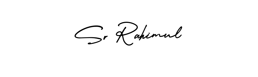 It looks lik you need a new signature style for name Sr Rahimul. Design unique handwritten (AmerikaSignatureDemo-Regular) signature with our free signature maker in just a few clicks. Sr Rahimul signature style 3 images and pictures png