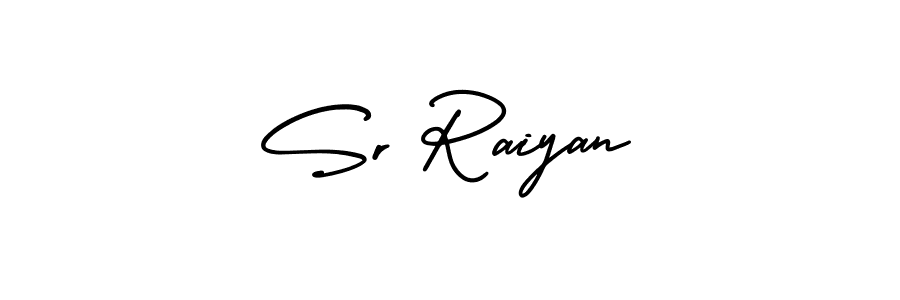 Use a signature maker to create a handwritten signature online. With this signature software, you can design (AmerikaSignatureDemo-Regular) your own signature for name Sr Raiyan. Sr Raiyan signature style 3 images and pictures png
