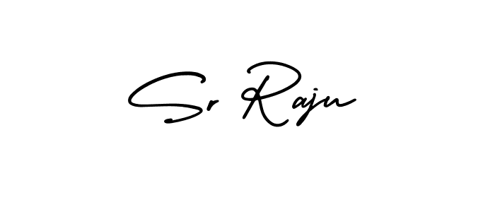 This is the best signature style for the Sr Raju name. Also you like these signature font (AmerikaSignatureDemo-Regular). Mix name signature. Sr Raju signature style 3 images and pictures png