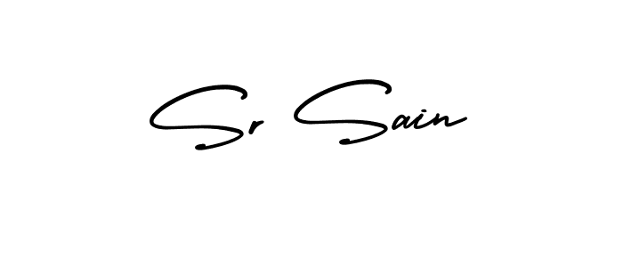 if you are searching for the best signature style for your name Sr Sain. so please give up your signature search. here we have designed multiple signature styles  using AmerikaSignatureDemo-Regular. Sr Sain signature style 3 images and pictures png