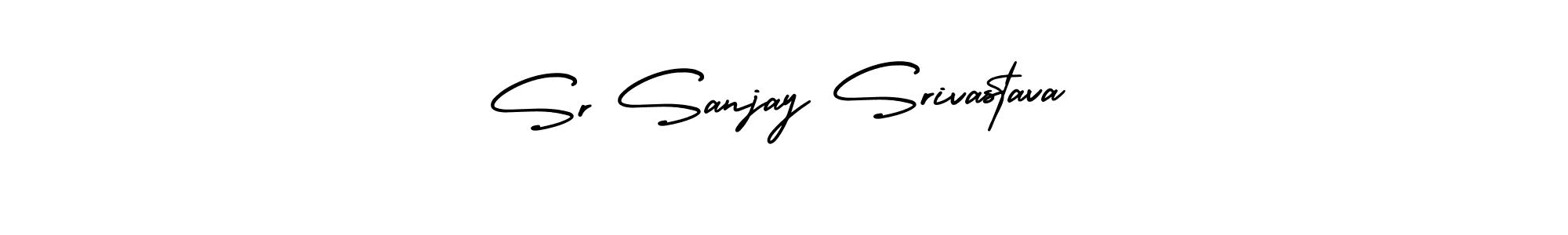 This is the best signature style for the Sr Sanjay Srivastava name. Also you like these signature font (AmerikaSignatureDemo-Regular). Mix name signature. Sr Sanjay Srivastava signature style 3 images and pictures png