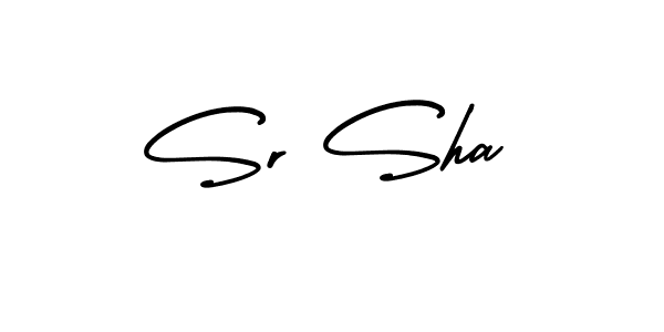 Design your own signature with our free online signature maker. With this signature software, you can create a handwritten (AmerikaSignatureDemo-Regular) signature for name Sr Sha. Sr Sha signature style 3 images and pictures png