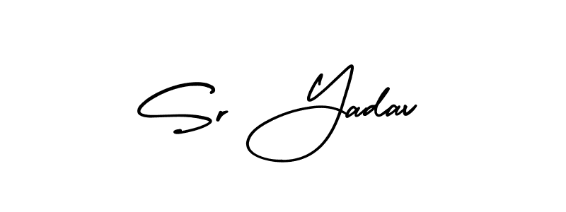 AmerikaSignatureDemo-Regular is a professional signature style that is perfect for those who want to add a touch of class to their signature. It is also a great choice for those who want to make their signature more unique. Get Sr Yadav name to fancy signature for free. Sr Yadav signature style 3 images and pictures png