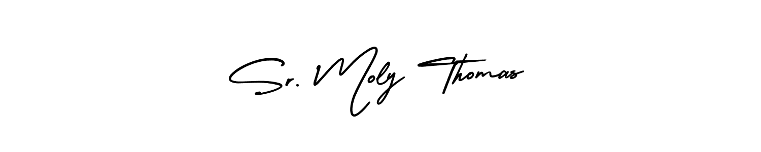 It looks lik you need a new signature style for name Sr. Moly Thomas. Design unique handwritten (AmerikaSignatureDemo-Regular) signature with our free signature maker in just a few clicks. Sr. Moly Thomas signature style 3 images and pictures png