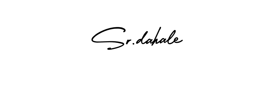 Use a signature maker to create a handwritten signature online. With this signature software, you can design (AmerikaSignatureDemo-Regular) your own signature for name Sr.dahale. Sr.dahale signature style 3 images and pictures png