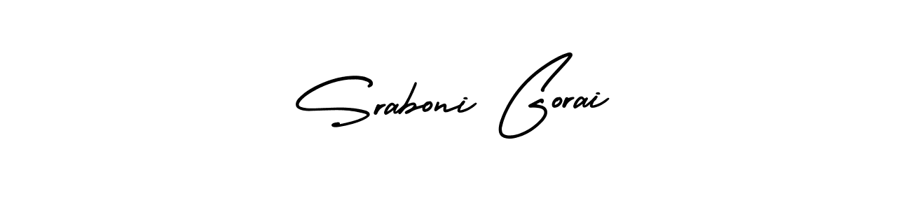 Check out images of Autograph of Sraboni Gorai name. Actor Sraboni Gorai Signature Style. AmerikaSignatureDemo-Regular is a professional sign style online. Sraboni Gorai signature style 3 images and pictures png