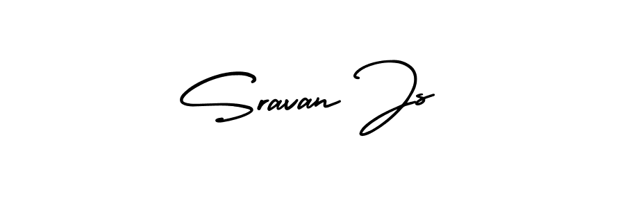 Make a beautiful signature design for name Sravan Js. Use this online signature maker to create a handwritten signature for free. Sravan Js signature style 3 images and pictures png