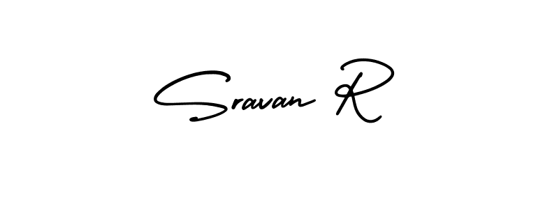 Also we have Sravan R name is the best signature style. Create professional handwritten signature collection using AmerikaSignatureDemo-Regular autograph style. Sravan R signature style 3 images and pictures png