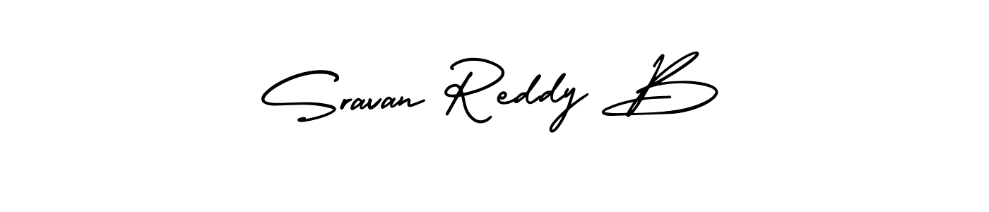 How to Draw Sravan Reddy B signature style? AmerikaSignatureDemo-Regular is a latest design signature styles for name Sravan Reddy B. Sravan Reddy B signature style 3 images and pictures png