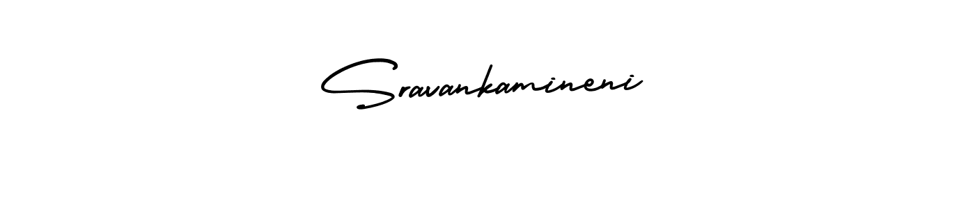 Design your own signature with our free online signature maker. With this signature software, you can create a handwritten (AmerikaSignatureDemo-Regular) signature for name Sravankamineni. Sravankamineni signature style 3 images and pictures png