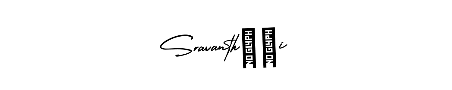 Make a beautiful signature design for name Sravanth❤️i. With this signature (AmerikaSignatureDemo-Regular) style, you can create a handwritten signature for free. Sravanth❤️i signature style 3 images and pictures png