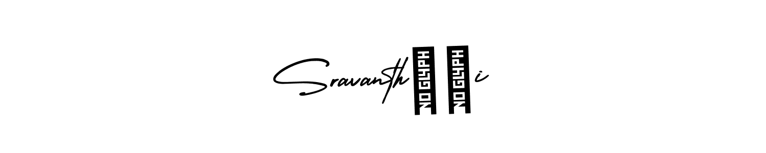 This is the best signature style for the Sravanth❤️i name. Also you like these signature font (AmerikaSignatureDemo-Regular). Mix name signature. Sravanth❤️i signature style 3 images and pictures png