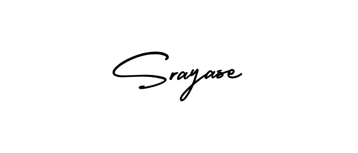 Srayase stylish signature style. Best Handwritten Sign (AmerikaSignatureDemo-Regular) for my name. Handwritten Signature Collection Ideas for my name Srayase. Srayase signature style 3 images and pictures png