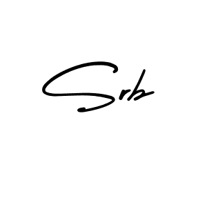 Use a signature maker to create a handwritten signature online. With this signature software, you can design (AmerikaSignatureDemo-Regular) your own signature for name Srb. Srb signature style 3 images and pictures png