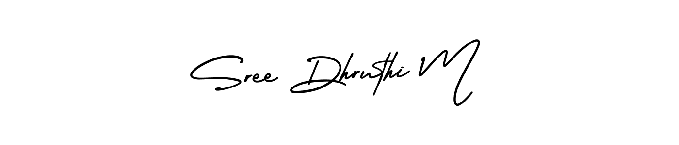 Also You can easily find your signature by using the search form. We will create Sree Dhruthi M name handwritten signature images for you free of cost using AmerikaSignatureDemo-Regular sign style. Sree Dhruthi M signature style 3 images and pictures png