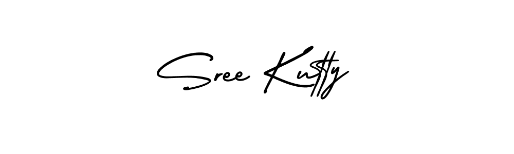 How to make Sree Kutty signature? AmerikaSignatureDemo-Regular is a professional autograph style. Create handwritten signature for Sree Kutty name. Sree Kutty signature style 3 images and pictures png