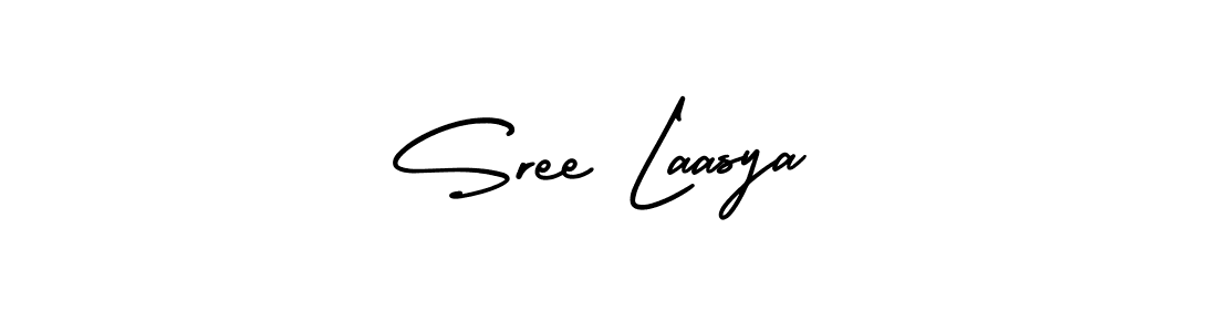 Design your own signature with our free online signature maker. With this signature software, you can create a handwritten (AmerikaSignatureDemo-Regular) signature for name Sree Laasya. Sree Laasya signature style 3 images and pictures png