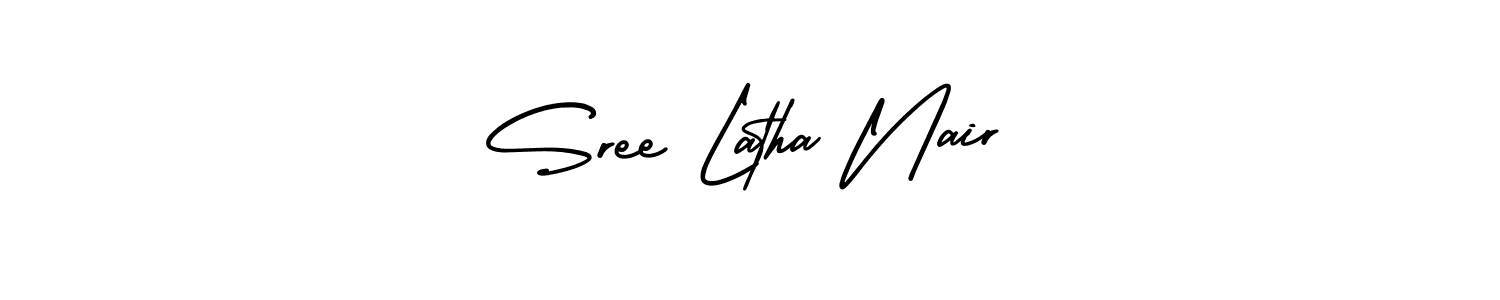 if you are searching for the best signature style for your name Sree Latha Nair. so please give up your signature search. here we have designed multiple signature styles  using AmerikaSignatureDemo-Regular. Sree Latha Nair signature style 3 images and pictures png