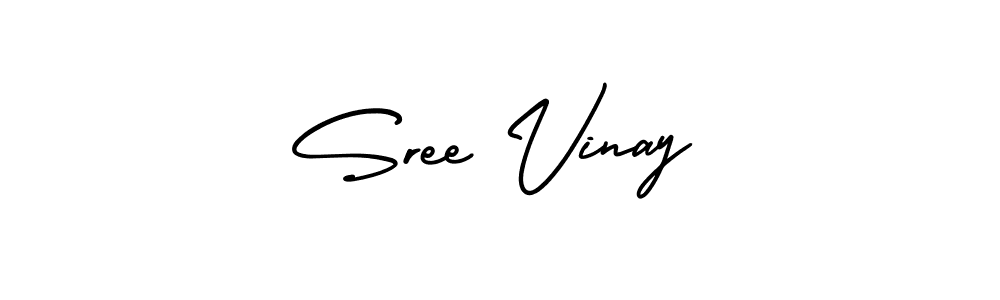 How to Draw Sree Vinay signature style? AmerikaSignatureDemo-Regular is a latest design signature styles for name Sree Vinay. Sree Vinay signature style 3 images and pictures png