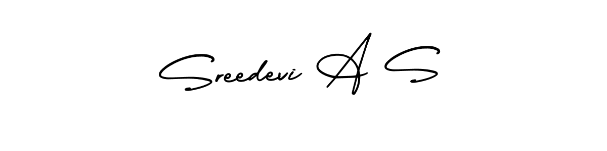 Create a beautiful signature design for name Sreedevi A S. With this signature (AmerikaSignatureDemo-Regular) fonts, you can make a handwritten signature for free. Sreedevi A S signature style 3 images and pictures png