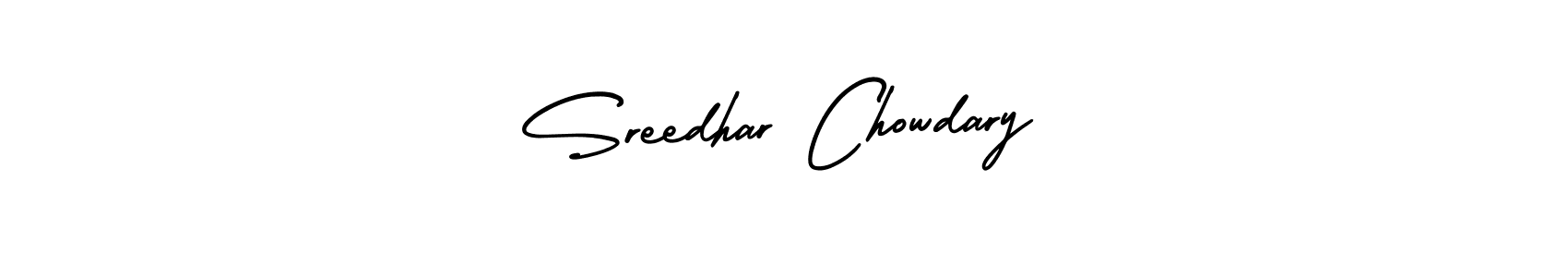 AmerikaSignatureDemo-Regular is a professional signature style that is perfect for those who want to add a touch of class to their signature. It is also a great choice for those who want to make their signature more unique. Get Sreedhar Chowdary name to fancy signature for free. Sreedhar Chowdary signature style 3 images and pictures png