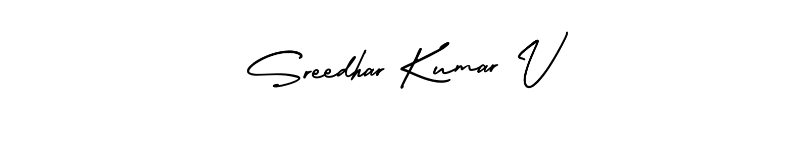 Make a beautiful signature design for name Sreedhar Kumar V. Use this online signature maker to create a handwritten signature for free. Sreedhar Kumar V signature style 3 images and pictures png