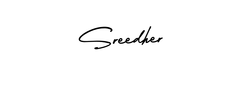 Make a beautiful signature design for name Sreedher. With this signature (AmerikaSignatureDemo-Regular) style, you can create a handwritten signature for free. Sreedher signature style 3 images and pictures png