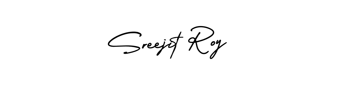 How to make Sreejit Roy signature? AmerikaSignatureDemo-Regular is a professional autograph style. Create handwritten signature for Sreejit Roy name. Sreejit Roy signature style 3 images and pictures png