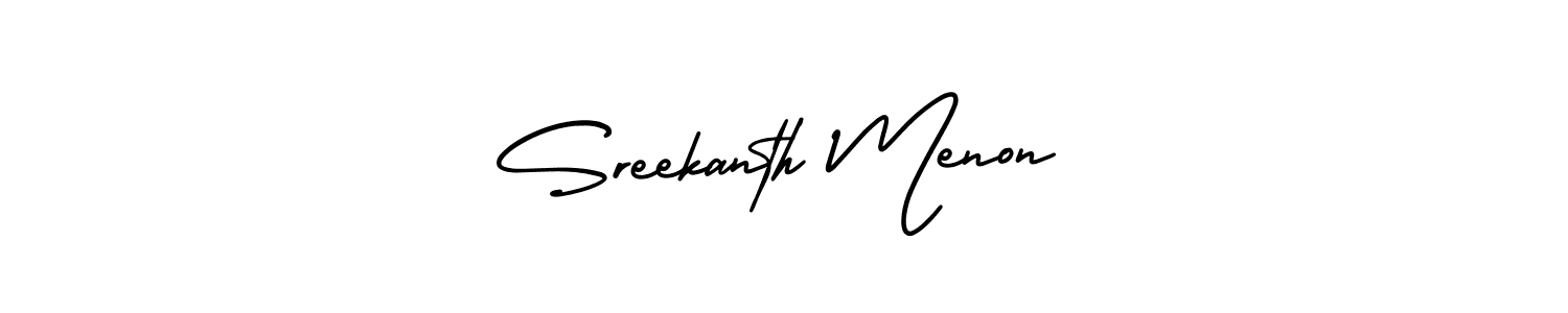 See photos of Sreekanth Menon official signature by Spectra . Check more albums & portfolios. Read reviews & check more about AmerikaSignatureDemo-Regular font. Sreekanth Menon signature style 3 images and pictures png