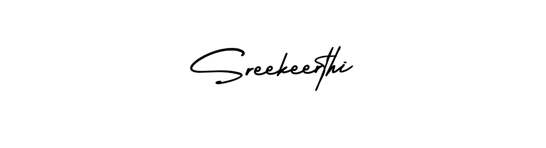 How to make Sreekeerthi signature? AmerikaSignatureDemo-Regular is a professional autograph style. Create handwritten signature for Sreekeerthi name. Sreekeerthi signature style 3 images and pictures png