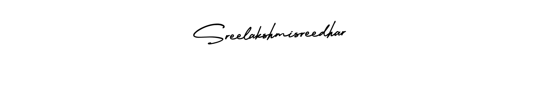 if you are searching for the best signature style for your name Sreelakshmisreedhar. so please give up your signature search. here we have designed multiple signature styles  using AmerikaSignatureDemo-Regular. Sreelakshmisreedhar signature style 3 images and pictures png