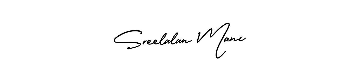 Make a beautiful signature design for name Sreelalan Mani. Use this online signature maker to create a handwritten signature for free. Sreelalan Mani signature style 3 images and pictures png