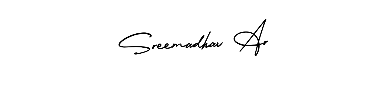 Make a short Sreemadhav Ar signature style. Manage your documents anywhere anytime using AmerikaSignatureDemo-Regular. Create and add eSignatures, submit forms, share and send files easily. Sreemadhav Ar signature style 3 images and pictures png